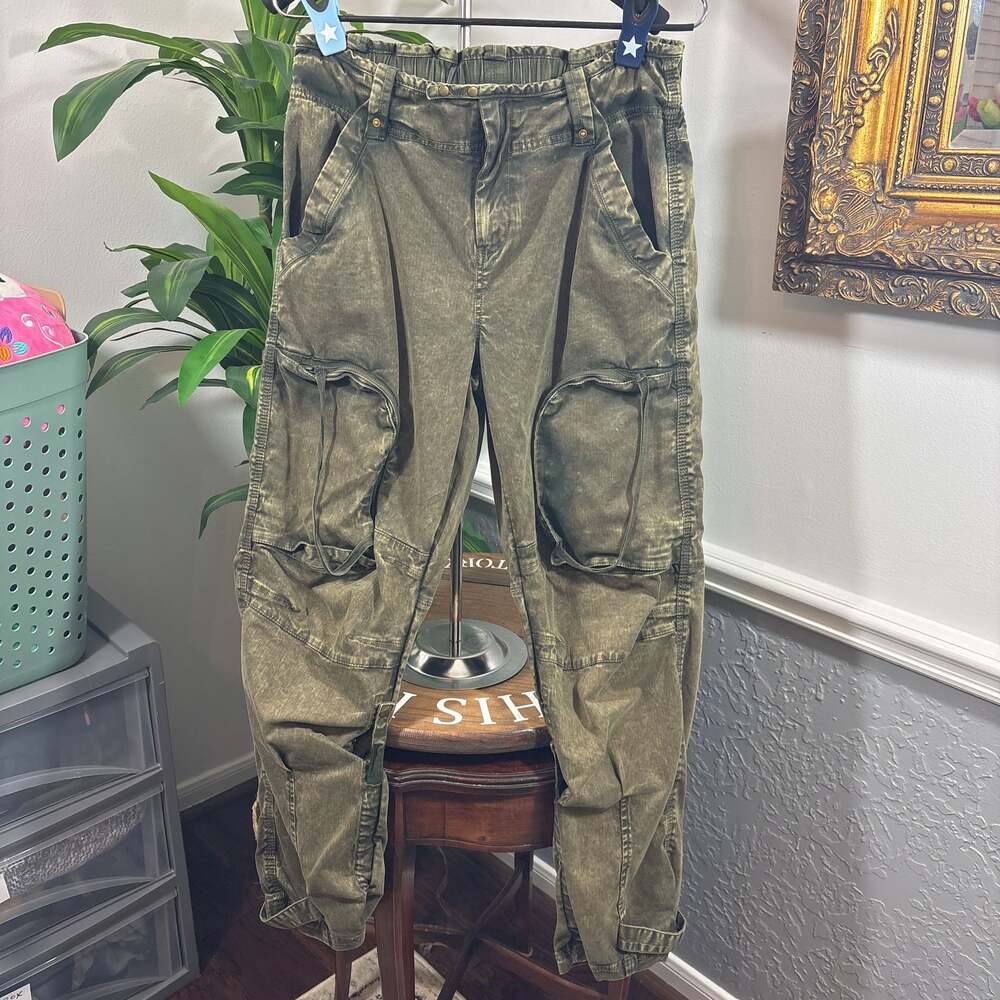 Free People Can’t Compare Olive Slouch Cargo Pants